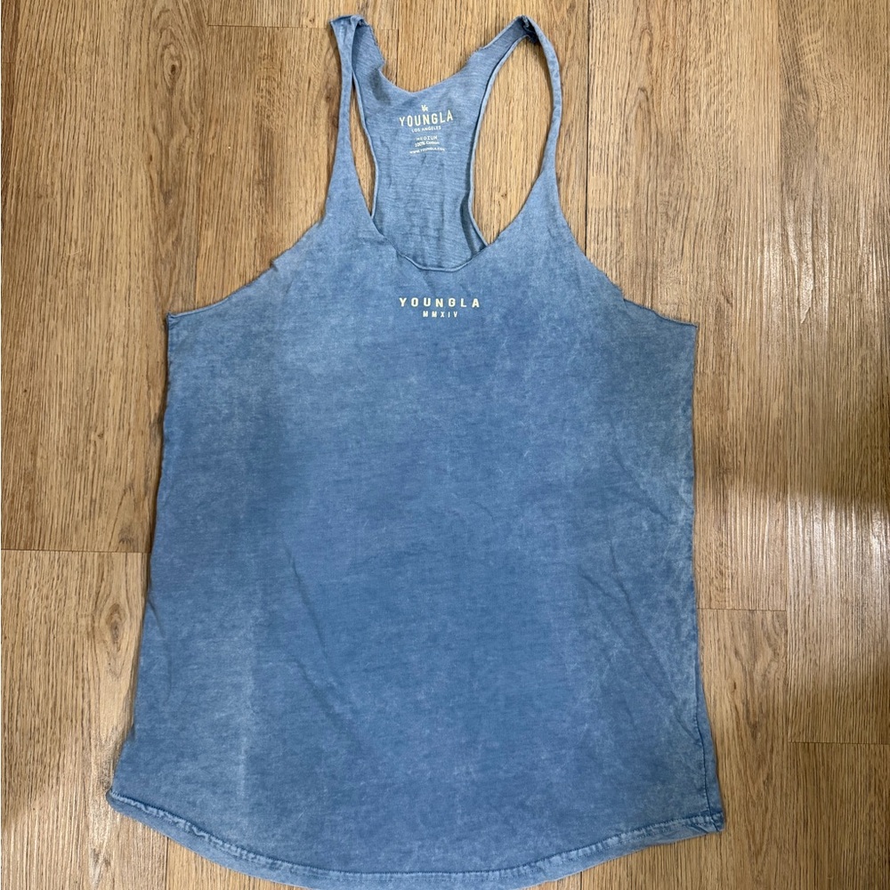 YoungLA Men's Stringers - Black, Teal, Light Blue - Picture 2 of 10